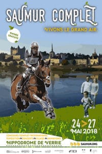 affiche du CCI de Saumur où Etik Natura exposera du 24 au 27 mai 2018